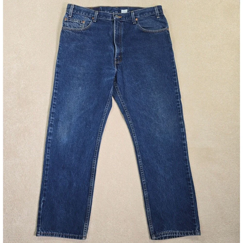VTG Levis 505 Jeans Regular Fit Straight Leg Jeans Men's Size Tag 38x30